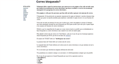 Desktop Screenshot of correobloqueado.es