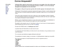 Tablet Screenshot of correobloqueado.es